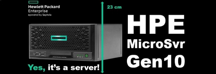 Компактний варіант серверу Сервер HPE MicroSvr Gen10+ з мінімальним рівнем шуму для малого офісу